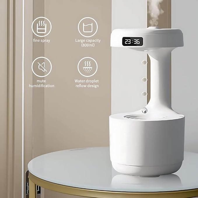 Anti-Gravity Water Droplet Humidifier