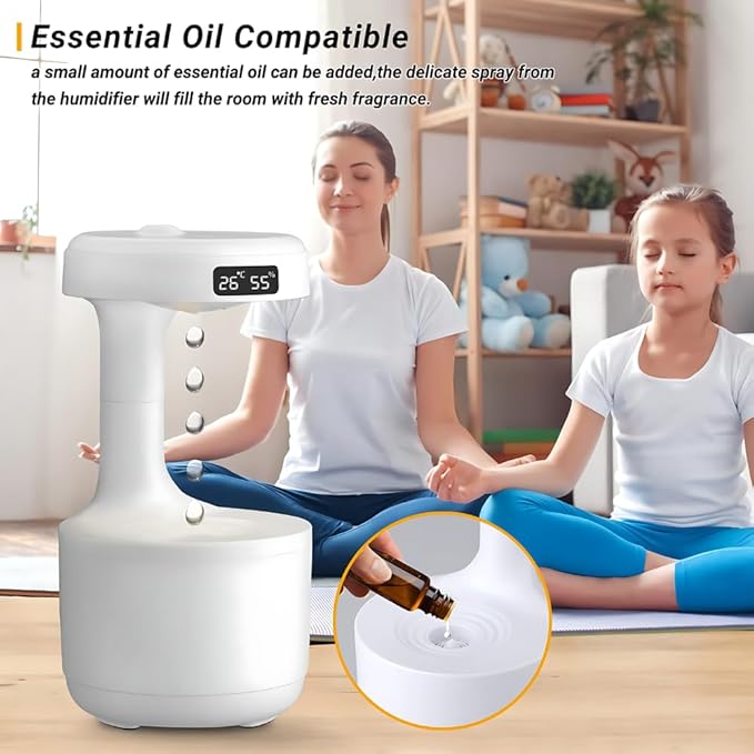 Anti-Gravity Water Droplet Humidifier