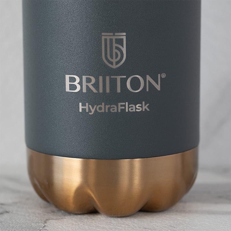 Ferusa 750 ML Insulated Stainless Steel Thermos Bottles - Hot & Cold, Grey & Black (Set of 2)