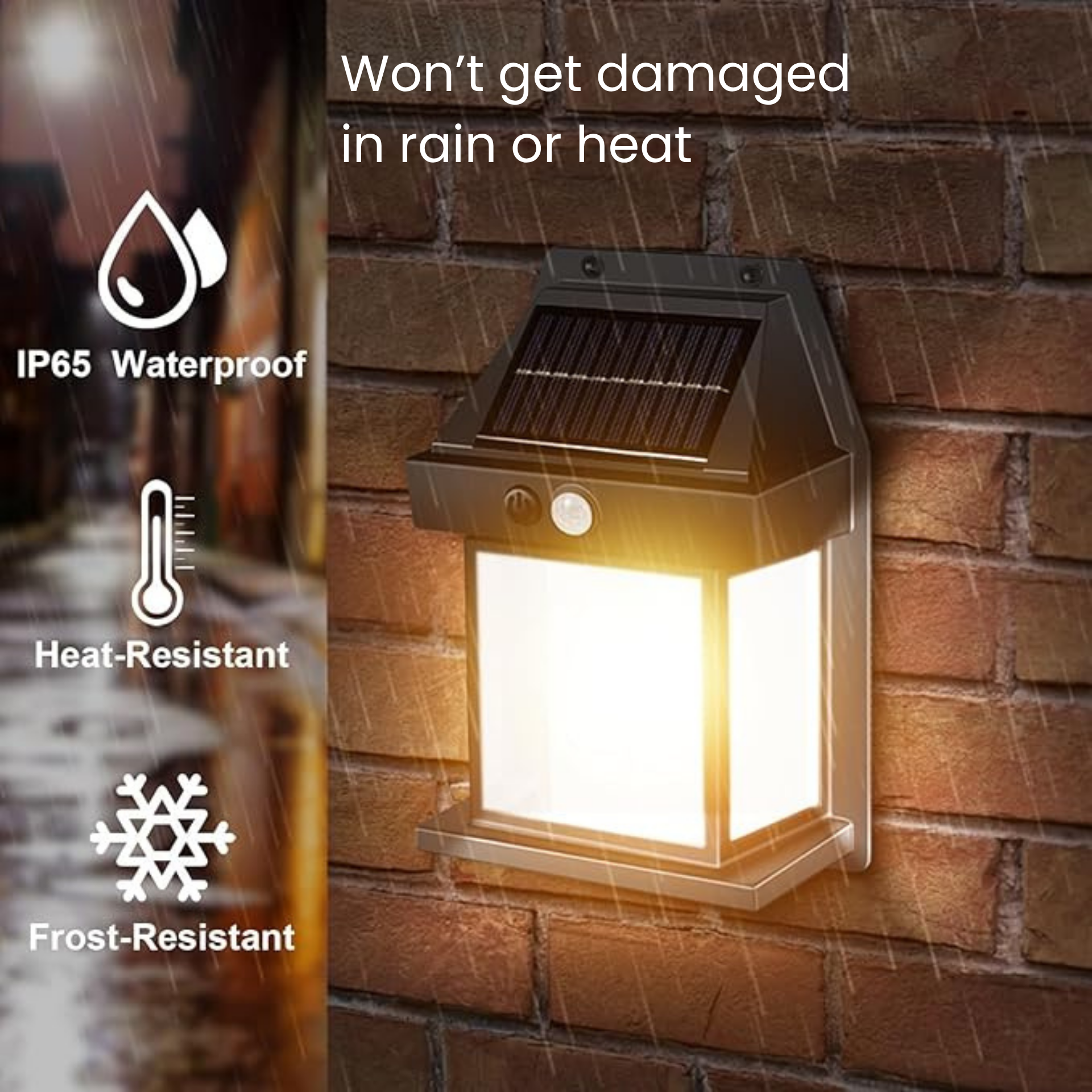 Luxury Ambiance | Solar Outdoor Wall Light