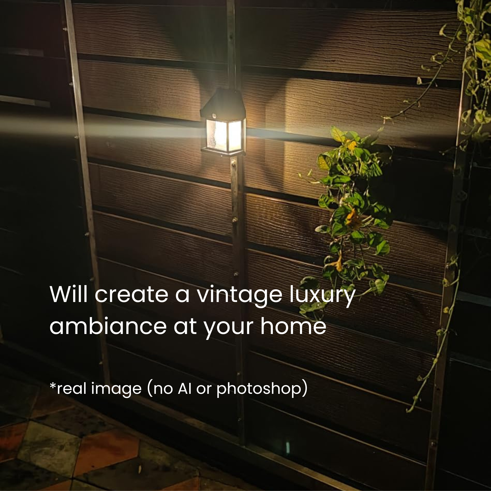 Luxury Ambiance | Solar Outdoor Wall Light